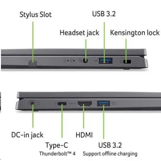 ACER NTB Aspire Spin 14 (ASP14-52MTN-71AC), Ultra7-155U, 14"WUXGA, 32GB, 1TB SSD, Intel Graphics, W11H, Gray