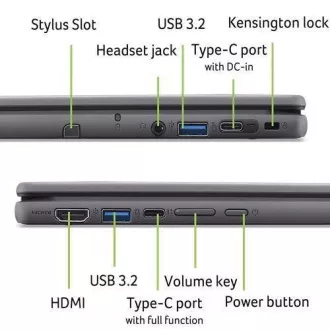 ACER NTB Chromebook Spin 512 (R857TN-TCO-C1W8Z), N150, 12.2"WUXGA, 8G, 128GB eMMC, UHD, Chrome OS EDU, Black ACER NTB Chromebook Spin 512 (R857TN-TCO-C1W8Z), N150, 12.2"WUXGA, 8G, 128GB eMMC, UHD, Chrome OS EDU, Black