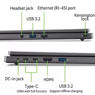 ACER NTB EDU TravelMate P2 16 (TMP216-41-TCO-R1PG), R5 Pro-7535U, 16"WUXGA, 16GB, 512GB SSD, Radeon, W11P EDU, Gray
