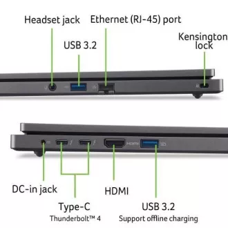 ACER NTB TravelMate P2 (TMP216-51-G2-TCO-57VE), Core 5 120U, 16"WUXGA, 16GB, 512GB SSD, Intel, W11P EDU, Gray