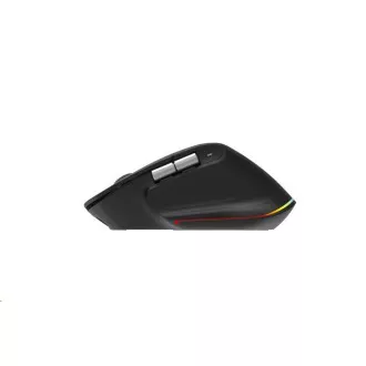 ACER bezdrátová myš Easy Fit Mouse, ergonomická, 4000dpi, 6 tlačítek, RGB, 10m dosah, USB-C, BT, Black