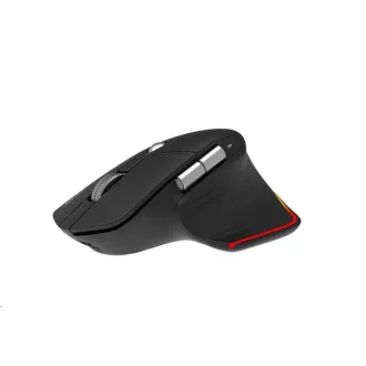 ACER bezdrátová myš Easy Fit Mouse, ergonomická, 4000dpi, 6 tlačítek, RGB, 10m dosah, USB-C, BT, Black
