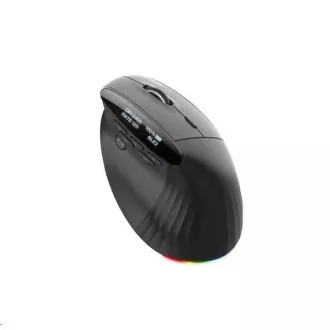 ACER bezdrátová myš Smart Fit Vertical Mouse, 8000 dpi, 10 tlačítek, RGB, 10m dosah, BT, USB, výdrž 120h, Black
