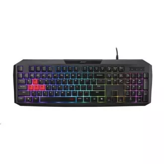 ACER Nitro Gaming Keyboard 100, Membrane Switch, 26 Anti-ghosting kláves, životnost 3 mil. stisků, 7 zón RGB podsvíc