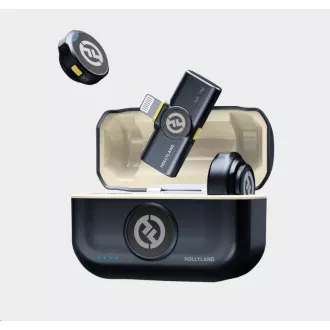 Hollyland Lark M2 Lightning - Wireless Lavalier Microphone with Lightning Plug (Duo, Shine Charcoal) Hollyland Lark M2 Lightning - Wireless Lavalier Microphone with Lightning Plug (Duo, Shine Charcoal)