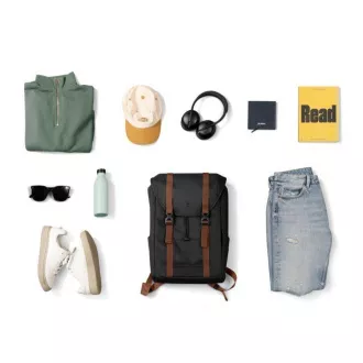 tomtoc VintPack - TA1 Laptop Backpack, černá