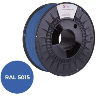 C-TECH Tisková struna (filament) PREMIUM LINE, PETG, nebeská modrá, RAL5015, 1, 75mm, 1kg