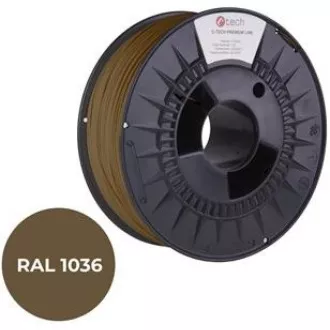 C-TECH Tisková struna (filament) PREMIUM LINE, PLA, perleťová zlatá, RAL1036, 1, 75mm, 1kg C-TECH Tisková struna (filament) PREMIUM LINE, PLA, perleťová zlatá, RAL1036, 1, 75mm, 1kg