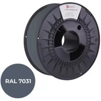 C-TECH Tisková struna (filament) PREMIUM LINE, PLA, šedomodrá, RAL7031, 1, 75mm, 1kg