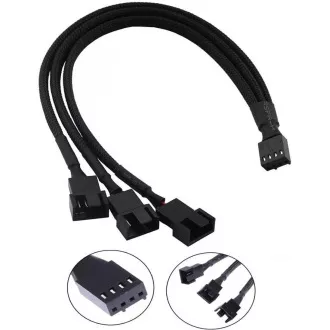 1stCOOL redukce pro ventilátory 1x 4pin PWM na 3x 4pin PWM