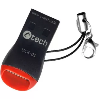 C-TECH čtečka karet UCR-01, USB 2.0 TYPE A, micro SD