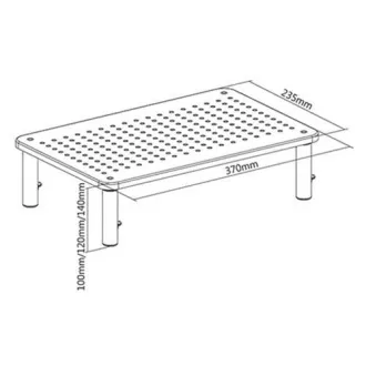 GEMBIRD Držák podstavec pod monitor MS-TABLE-01, černý