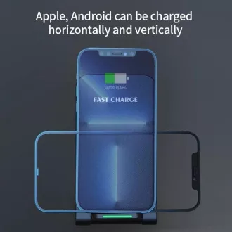 1stCOOL bezdrátová QI nabíječka H18, skládací stojánek, USB-C, černá