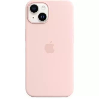 APPLE iPhone 14 silikonové pouzdro s MagSafe - Chalk Pink APPLE iPhone 14 silikonové pouzdro s MagSafe - Chalk Pink