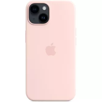 APPLE iPhone 14 silikonové pouzdro s MagSafe - Chalk Pink APPLE iPhone 14 silikonové pouzdro s MagSafe - Chalk Pink