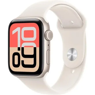 Apple Watch SE 3 GPS + Cellular 40mm Starlight Aluminium Case with Starlight Sport Band - S/M Apple Watch SE 3 GPS + Cellular 40mm Starlight Aluminium Case with Starlight Sport Band - S/M