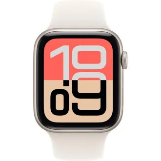 Apple Watch SE 3 GPS + Cellular 44mm Starlight Aluminium Case with Starlight Sport Band - S/M Apple Watch SE 3 GPS + Cellular 44mm Starlight Aluminium Case with Starlight Sport Band - S/M