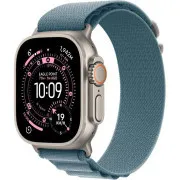 Apple Watch Ultra 3 GPS + Cellular 49mm Natural Titanium Case with Light Blue Alpine Loop - Medium