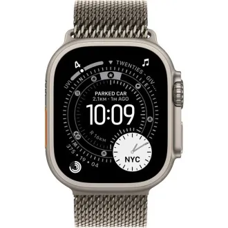 Apple Watch Ultra 3 GPS + Cellular 49mm Natural Titanium Case with Natural Titanium Milanese Loop - Large Apple Watch Ultra 3 GPS + Cellular 49mm Natural Titanium Case with Natural Titanium Milanese Loop - Large