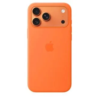 Apple iPhone 17 Pro Max Silicone Case with MagSafe – Orange Apple iPhone 17 Pro Max Silicone Case with MagSafe – Orange