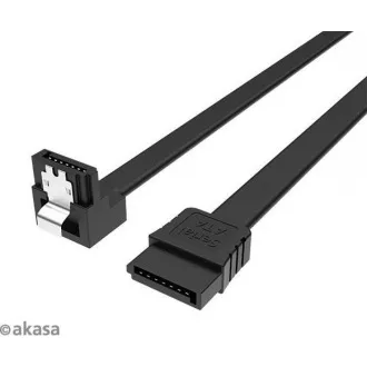 AKASA kabel SATA3, pravoúhlý, 100 cm