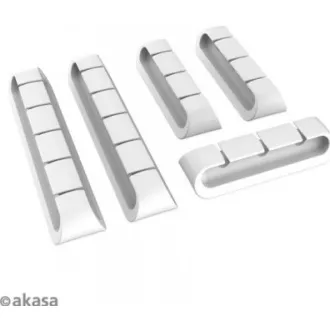 AKASA držák kabelů Cable Cord Holder White, bílá