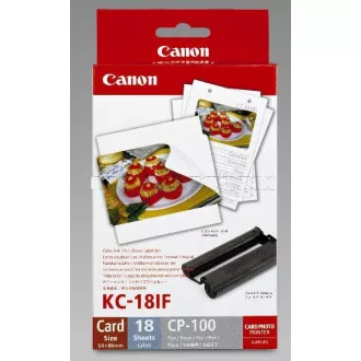 Canon KC18IF nálepka 54x86 18ks do termosublimační tiskárny