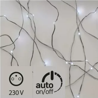 EOL - EMOS ZY1427T 100LED vánoční řetěz měděný nano, studená bílá, časovač EOL - EMOS ZY1427T 100LED vánoční řetěz měděný nano, studená bílá, časovač