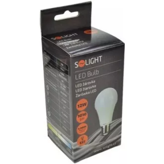 Solight LED žárovka, klasický tvar, 12W, E27, 4000K, 270°, 1020lm