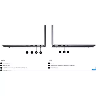 DELL NTB Pro 13 Premium PA13250/U5-236V/Evo/16GB/512SSD/13.4" FHD+|IR Cam & Mic/65W/Backlit Kb/W11 Pro/3Y PS NBD