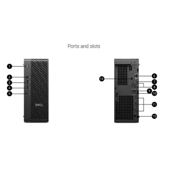 DELL PC Pro Max Micro FCM2250/TPM/U7-265/16GB/1TSSD/Nvidia A1000/280W/WLAN/vPro/Kb/Mouse/W11 Pro/3Y PS NBD