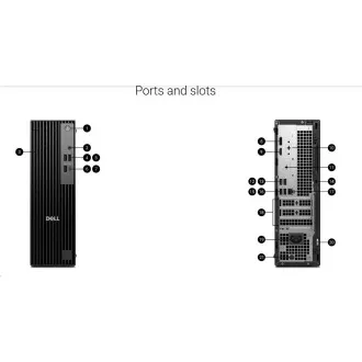 DELL PC Pro Slim QCS1255/180W/TPM/AMD Ryzen 7 8700G/16GB/512GB SSD/Integrated/WLAN/Kb/Mouse/W11 Pro/3Y PS NBD