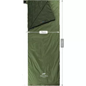 Naturehike mini ultralight LW180 spací pytel 680g vel. M - zelený