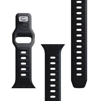 3mk řemínek Watch Strap pro Apple 42/44/45/49 mm Black