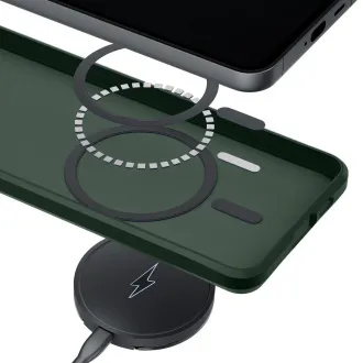 3mk ochranný kryt Smoke MagCase Green pro Samsung Galaxy S26+