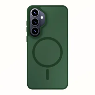 3mk ochranný kryt Smoke MagCase Green pro Samsung Galaxy S26+