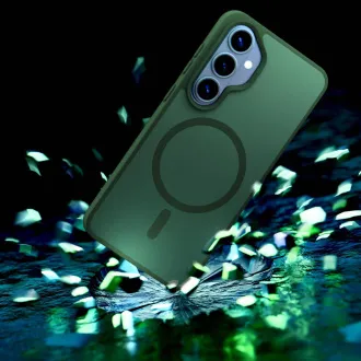 3mk ochranný kryt Smoke MagCase Green pro Samsung Galaxy S26+