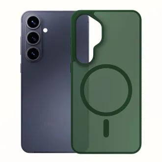 3mk ochranný kryt Smoke MagCase Green pro Samsung Galaxy S26+