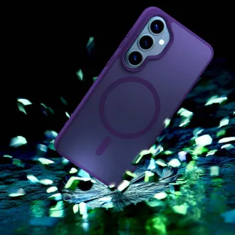 3mk ochranný kryt Smoke MagCase Purple pro Samsung Galaxy S26