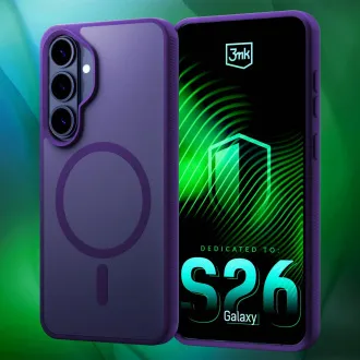 3mk ochranný kryt Smoke MagCase Purple pro Samsung Galaxy S26+