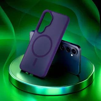 3mk ochranný kryt Smoke MagCase Purple pro Samsung Galaxy S26+