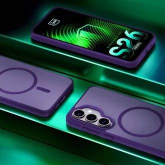 3mk ochranný kryt Smoke MagCase Purple pro Samsung Galaxy S26+