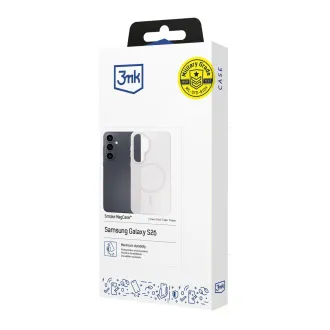 3mk ochranný kryt Smoke MagCase White pro Samsung Galaxy S26 3mk ochranný kryt Smoke MagCase White pro Samsung Galaxy S26