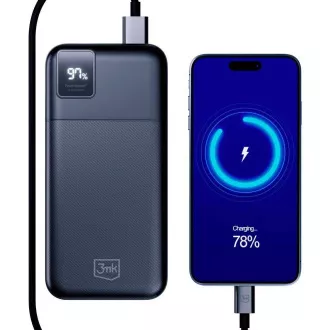 3mk powerbanka - PowerHouse 20000 mAh, USB-C + USB-A