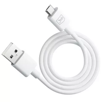 3mk datový kabel - Hyper Cable A to Micro 1.2m 5V 2, 4A, bílá