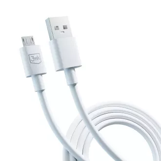 3mk datový kabel - Hyper Cable A to Micro 1.2m 5V 2, 4A, bílá