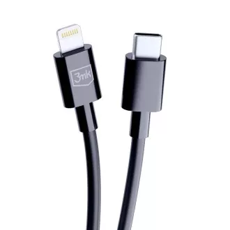 3mk datový kabel - Hyper Cable C to Lightning 20W 1.2m, černá
