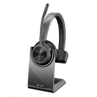 Poly Voyager 4310 bezdrátová náhlavní souprava, BT700 USB-A adaptér, mono, nabíjecí stojánek