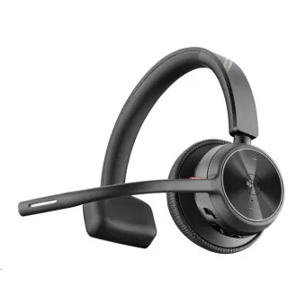 Poly Voyager 4310 MS Teams bezdrátová náhlavní souprava, BT700 USB-C adaptér, mono, nabíjecí stojánek