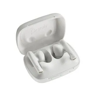 Poly Voyager Free 60 bluetooth headset, BT700 USB-C adaptér, nabíjecí pouzdro, bílá Poly Voyager Free 60 bluetooth headset, BT700 USB-C adaptér, nabíjecí pouzdro, bílá